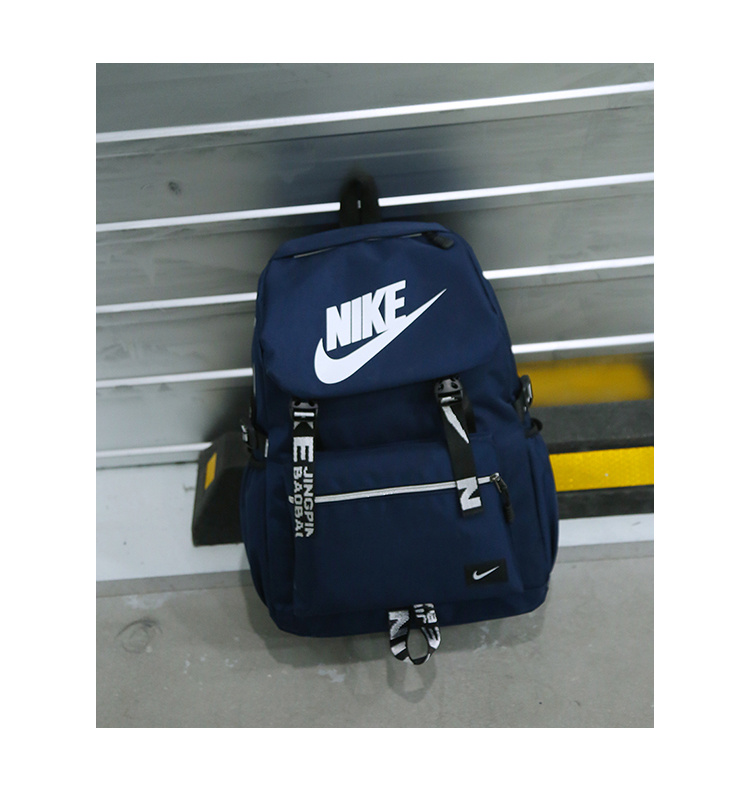 Nike Logo Backpack Deep Blue White